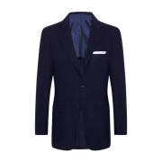 Kiton Marinblå Ulljacka Blue, Herr