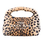 Marc Jacobs Svart Cheetah Handväska med Tophandtag Brown, Dam