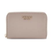 Guess Laurel Small Zip Plånbok Mörk Taupe Brown, Dam