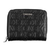 Calvin Klein Damplånbok Svart Rfid Dragkedja Black, Dam