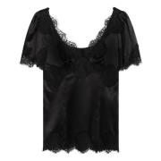 Dolce & Gabbana Elegant Blus Skjorta Black, Dam