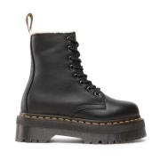 Dr. Martens Svart Pälsfodrad Stövel Black, Herr