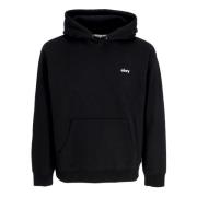 Obey Svart Dalmation Fleece Huva Tröja Black, Herr