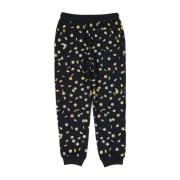 Moschino Mynttryck Bomulls Sweatpants Kvinnor Black, Unisex