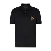 Emporio Armani Svart Polo Skjorta Visdom Välstånd Black, Herr