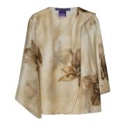 Ralph Lauren Beige Blus Multicolor, Dam