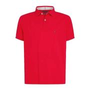 Tommy Hilfiger Kortärmad Polo Red, Herr