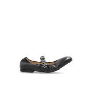 Stuart Weitzman Ballet Flats Poppy Black, Dam