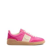 Valentino Garavani Fuchsia Sneakers Två-Ton Design Pink, Dam