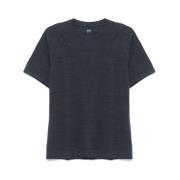 Fedeli Blå Crew Neck T-shirt Blue, Herr