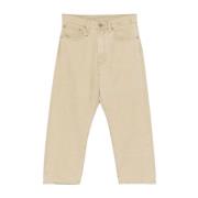 R13 Khaki Herringbone Twill Jeans Brown, Dam