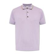 Etro Polo med broderad logotyp Purple, Herr