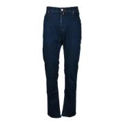 Jacob Cohën Bomullsblandning Slim Fit Jeans Blue, Herr