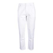 Jacob Cohën Slim Fit Jeans i Bomullsblandning White, Herr