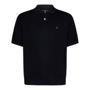 Stüssy Svart Bomullstickad Polotröja Black, Herr