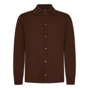 Doppiaa Brun Stickad Tröja Aw24 Brown, Herr