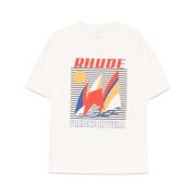 Rhude Vit Crew Neck T-shirt White, Herr