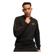 Puma ESS Tape Minimal Gold Hoodie Black, Dam