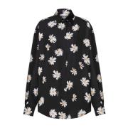 Moschino Svart Button-Up Skjorta Black, Dam