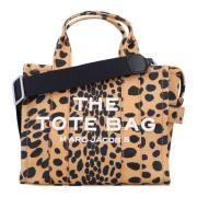 Marc Jacobs Leopard Canvas Small Tote Bag Multicolor, Dam