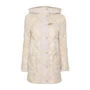 Fay Vit Parka Vinterjacka Kvinnor Beige, Dam