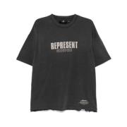 Represent Grafisk Tryck Bomull T-shirt Gray, Herr