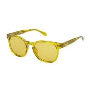 Zadig & Voltaire Brun Acetat Solglasögon med Gult Glas Yellow, Unisex