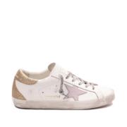 Golden Goose Vita stjärnsneakers med sliten finish White, Dam