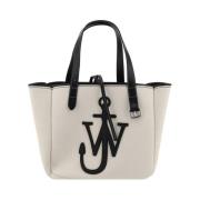 JW Anderson Modern Logo Toteväska med Handtag White, Dam