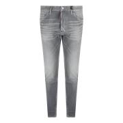 Dsquared2 Grå Distressed Skinny Jeans Aw24 Gray, Herr