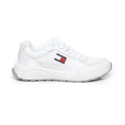 Tommy Hilfiger Vita Sneakers med Gummisula White, Herr