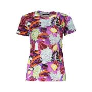 Cavalli Class Mönstrad T-shirt med korta ärmar Multicolor, Dam