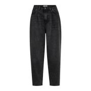 Co'Couture Veckad Ll Jeans Svart Black, Dam