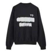 Y-3 Klassisk Crewneck Sweatshirt Black, Herr