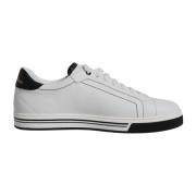 Dolce & Gabbana Vita läder låga sneakers med logotyp White, Herr