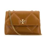 Tory Burch Stilren Karamell Läder Axelväska Brown, Dam