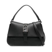 Furla Elegant Flow M Top Handle Axelväska Black, Dam