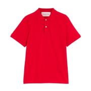 Valentino Straight cut VLogo Signature Polo Red, Herr