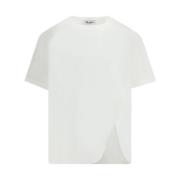 The Attico Broderad Logotyp Bomull T-shirt White, Dam