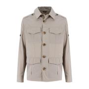 Brunello Cucinelli Retro Resejacka för vårsäsongen Beige, Herr