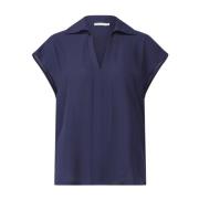 Patrizia Pepe Blus med kedjedetalj Blue, Dam