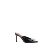 Amina Muaddi Rhinestone Stiletto Heel Pumps Black, Dam