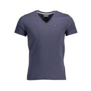 Tommy Hilfiger Blå Bomull Broderad Logotyp T-shirt Blue, Herr