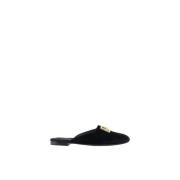 Dolce & Gabbana Ikoniska Almond Toe Lädermules Black, Dam