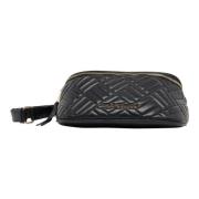 Carlo Colucci Quiltad Slingbag Stiligt Stadsaccessoar Black, Dam