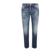 Dsquared2 Blå Distressed Skinny Jeans Aw24 Blue, Herr