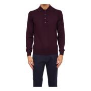 Paolo Pecora Bordeaux Polo Shirt Red, Herr