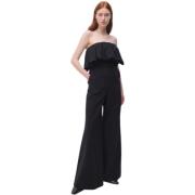 Simkhai Volangdetalj Svart Jumpsuit Black, Dam