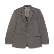 Wardrobe.nyc Oversize Single Breasted Blazer Gray, Dam