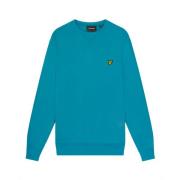 Lyle & Scott Crew Neck Sweatshirt Blue, Herr